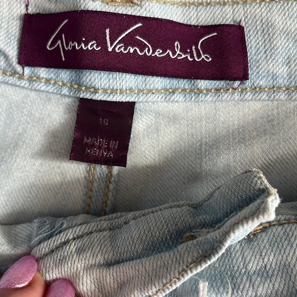 Gloria Vanderbilt cropped jeans in light color size 10 - Picture 6 of 9